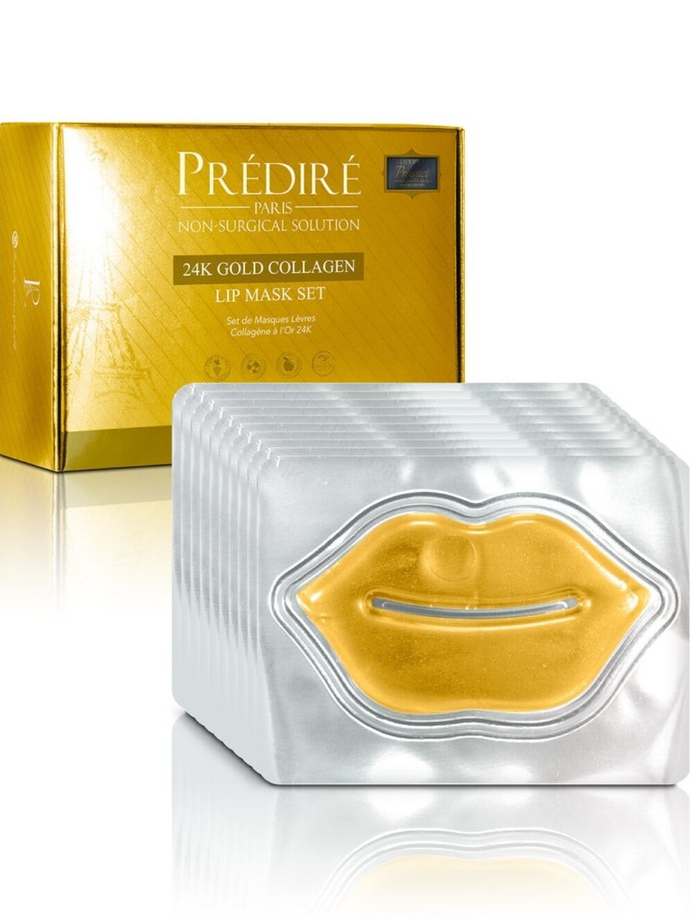 Predire Paris24K Gold Collagen Lip Mask Set (10 pieces)